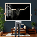 Longhorn Cattle Wall Art Canvas Print – Framed Texas Ranch by MyGreatCanvas | Canvas Wall Art Prints | Photo Prints & Wall Decor