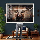 Abstract Longhorn Wall Art Canvas Print – Vintage Western by MyGreatCanvas | Canvas Wall Art Prints | Photo Prints & Wall Decor