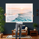 Sunset Surfing Wall Art Canvas Print, Ocean Wave Surfer with by MyGreatCanvas | Canvas Wall Art Prints | Photo Prints & Wall Decor
