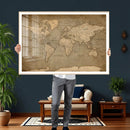 World Map Canvas Print – Framed Travel Map Wall Art for by MyGreatCanvas | Canvas Wall Art Prints | Photo Prints & Wall Decor