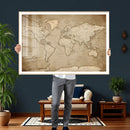 Colorful Watercolor World Map Canvas Wall Art – Framed by MyGreatCanvas | Canvas Wall Art Prints | Photo Prints & Wall Decor