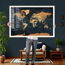 Vintage World Map Canvas Wall Art – Detailed Map with by MyGreatCanvas | Canvas Wall Art Prints | Photo Prints & Wall Decor