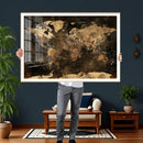 World Map Canvas Print, Modern Decorative Framed Map Artwork by MyGreatCanvas | Canvas Wall Art Prints | Photo Prints & Wall Decor