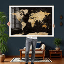 Extra Large World Map Canvas Print – Detailed Map Classic