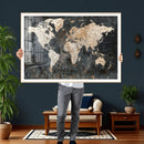 World Map Canvas Print – Detailed Map of the World Wall Art by MyGreatCanvas | Canvas Wall Art Prints | Photo Prints & Wall Decor