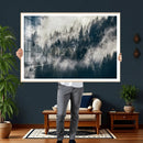 Foggy Mountain Forest Canvas Print, Misty Pine Trees Nature by MyGreatCanvas | Canvas Wall Art Prints | Photo Prints & Wall Decor