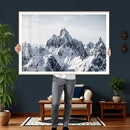 Snowy Mountain Range Canvas Print, Alpine Peaks Landscape by MyGreatCanvas | Canvas Wall Art Prints | Photo Prints & Wall Decor