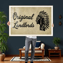 Original Landlords Wall Art Canvas Print, Native American by MyGreatCanvas | Canvas Wall Art Prints | Photo Prints & Wall Decor