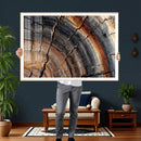 Abstract Tree Ring Wall Art Print – Natural Rustic Wood by MyGreatCanvas | Canvas Wall Art Prints | Photo Prints & Wall Decor