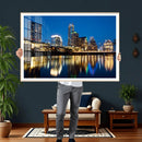 Austin Skyline Wall Art Canvas Print, Austin Downtown Night by MyGreatCanvas | Canvas Wall Art Prints | Photo Prints & Wall Decor