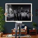 Boston Wall Art Canvas Print, Boston City Downtown Night by MyGreatCanvas | Canvas Wall Art Prints | Photo Prints & Wall Decor