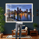 Boston Wall Art Canvas Print, Boston City Downtown Night by MyGreatCanvas | Canvas Wall Art Prints | Photo Prints & Wall Decor