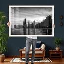Chicago Wall Art Canvas Print, Chicago City Downtown Night by MyGreatCanvas | Canvas Wall Art Prints | Photo Prints & Wall Decor