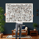Abstract Texas Cow Wall Art Canvas Print - Farm Longhorn by MyGreatCanvas | Canvas Wall Art Prints | Photo Prints & Wall Decor