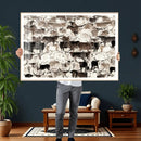 Abstract Texas Longhorn Print - Longhorn Herd Print for by MyGreatCanvas | Canvas Wall Art Prints | Photo Prints & Wall Decor