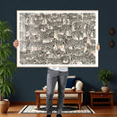 Abstract Zebra Wall Art Canvas Print for Farmhouse Decor by MyGreatCanvas | Canvas Wall Art Prints | Photo Prints & Wall Decor