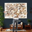 Farmhouse Bighorn Sheep Wall Art Canvas Print - Abstract by MyGreatCanvas | Canvas Wall Art Prints | Photo Prints & Wall Decor
