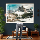 Snowy Mountain Wall Art Canvas Print, Alpine Pine Forest by MyGreatCanvas | Canvas Wall Art Prints | Photo Prints & Wall Decor