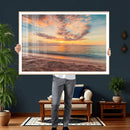 Sunset Beach Wall Art Canvas Print – Soft Coastal by MyGreatCanvas | Canvas Wall Art Prints | Photo Prints & Wall Decor