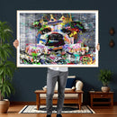 Graffiti Dog Wall Art Decor for Teen Bedroom - Abstract by MyGreatCanvas | Canvas Wall Art Prints | Photo Prints & Wall Decor