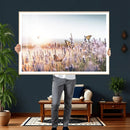 Lavender Field Wall Art Canvas Print, Butterfly Floral by MyGreatCanvas | Canvas Wall Art Prints | Photo Prints & Wall Decor