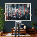 Winter Heather Wall Art Canvas Print, Frosted Floral Nature by MyGreatCanvas | Canvas Wall Art Prints | Photo Prints & Wall Decor
