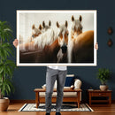 Wild Horse Herd Wall Art Canvas Print, Natural Horse by MyGreatCanvas | Canvas Wall Art Prints | Photo Prints & Wall Decor