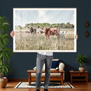 Texas Longhorn Cattle Wall Art Canvas Print: Western Ranch by MyGreatCanvas | Canvas Wall Art Prints | Photo Prints & Wall Decor