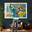 Basquiat Style Bird Bull Graffiti Wall Art Canvas Print, by MyGreatCanvas | Canvas Wall Art Prints | Photo Prints & Wall Decor