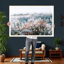 Frosted Fern Wall Art Canvas Print, Soft Winter Botanical by MyGreatCanvas | Canvas Wall Art Prints | Photo Prints & Wall Decor