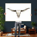 Longhorn Skull Wall Art Canvas Print – Rustic Western by MyGreatCanvas | Canvas Wall Art Prints | Photo Prints & Wall Decor