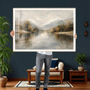 Abstract Landscape Wall Art Canvas Print, Modern Lake by MyGreatCanvas | Canvas Wall Art Prints | Photo Prints & Wall Decor