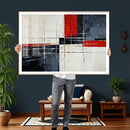 Navy Red Abstract Wall Art Canvas Print, Modern Luxury by MyGreatCanvas | Canvas Wall Art Prints | Photo Prints & Wall Decor