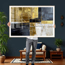 Gold Navy Abstract Wall Art Canvas Print, Modern Luxury by MyGreatCanvas | Canvas Wall Art Prints | Photo Prints & Wall Decor