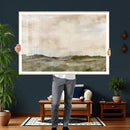 Muted Watercolor Hill Landscape Print — Beige Taupe Cloudy by MyGreatCanvas | Canvas Wall Art Prints | Photo Prints & Wall Decor
