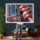 USA Statue of Liberty Graffiti Street Art Wall Art Canvas by MyGreatCanvas | Canvas Wall Art Prints | Photo Prints & Wall Decor