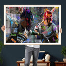 Graffiti Baseball Player Street Art Wall Art Canvas Print by MyGreatCanvas | Canvas Wall Art Prints | Photo Prints & Wall Decor