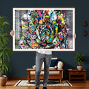 Abstract Graffiti Collage Street Art Wall Art Canvas Print by MyGreatCanvas | Canvas Wall Art Prints | Photo Prints & Wall Decor
