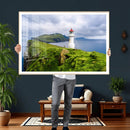 Cliffside Lighthouse Wall Art Canvas Print – Coastal by MyGreatCanvas | Canvas Wall Art Prints | Photo Prints & Wall Decor