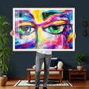 Colorful Abstract Face Wall Art Canvas Print – Modern Pop by MyGreatCanvas | Canvas Wall Art Prints | Photo Prints & Wall Decor