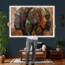 Abstract Afro American Women Wall Art Canvas Print by MyGreatCanvas | Canvas Wall Art Prints | Photo Prints & Wall Decor