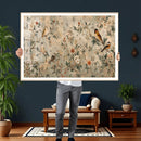 Vintage Birds and Flowers Wall Art Canvas Print, Botanical by MyGreatCanvas | Canvas Wall Art Prints | Photo Prints & Wall Decor