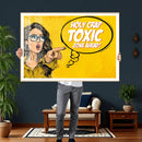 Pop Art Print Bathroom Sign Wall Art Canvas Print — Funny by MyGreatCanvas | Canvas Wall Art Prints | Photo Prints & Wall Decor