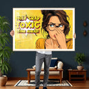 Pop Art Print Bathroom Sign Wall Art Canvas Print — Funny by MyGreatCanvas | Canvas Wall Art Prints | Photo Prints & Wall Decor