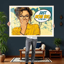 Pop Art Print Bathroom Sign Wall Art Canvas Print — Funny by MyGreatCanvas | Canvas Wall Art Prints | Photo Prints & Wall Decor