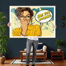Pop Art Print Bathroom Sign Wall Art Canvas Print — Funny by MyGreatCanvas | Canvas Wall Art Prints | Photo Prints & Wall Decor