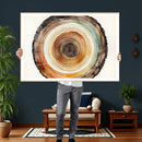 Natural Wood Slice Wall Art Canvas Print, Tree Ring Wall by MyGreatCanvas | Canvas Wall Art Prints | Photo Prints & Wall Decor