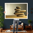 Zen Stone Wall Art Canvas Print, Balanced Rock Stack Framed by MyGreatCanvas | Canvas Wall Art Prints | Photo Prints & Wall Decor