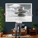 Zen Stone Wall Art Canvas Print, Balanced Rock Stack Framed by MyGreatCanvas | Canvas Wall Art Prints | Photo Prints & Wall Decor