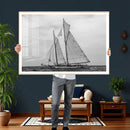 Vintage Sailboat Wall Art Canvas Print, Black and White by MyGreatCanvas | Canvas Wall Art Prints | Photo Prints & Wall Decor
